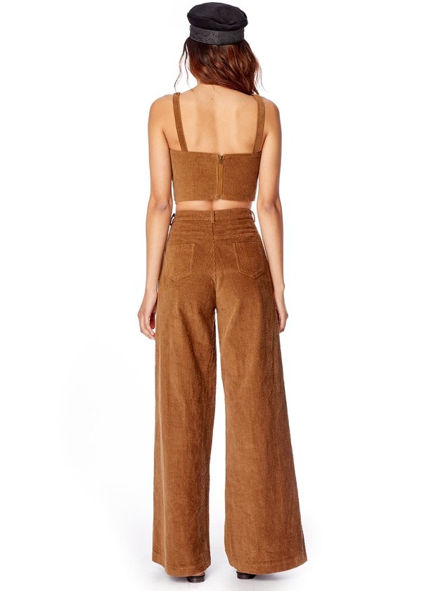 Lost + Wander High Waist Corduroy Pants - Brown Lost + Wander High Waist Corduroy Pants - Brown