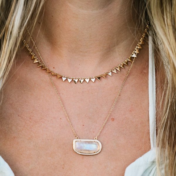 Melanie Auld Afla Multi Triangle Necklace - Gold Melanie Auld Afla Multi Triangle Necklace - Gold