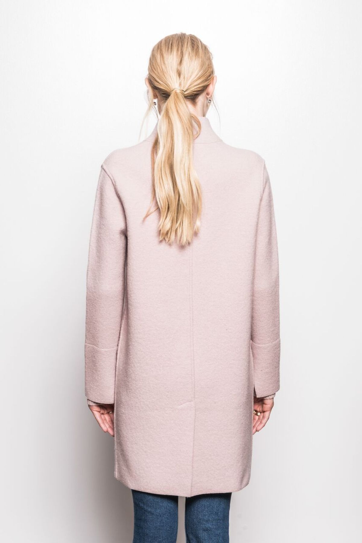 Line Knitwear Sylvia Line Coat - Blush Pink - Image 2 of 2