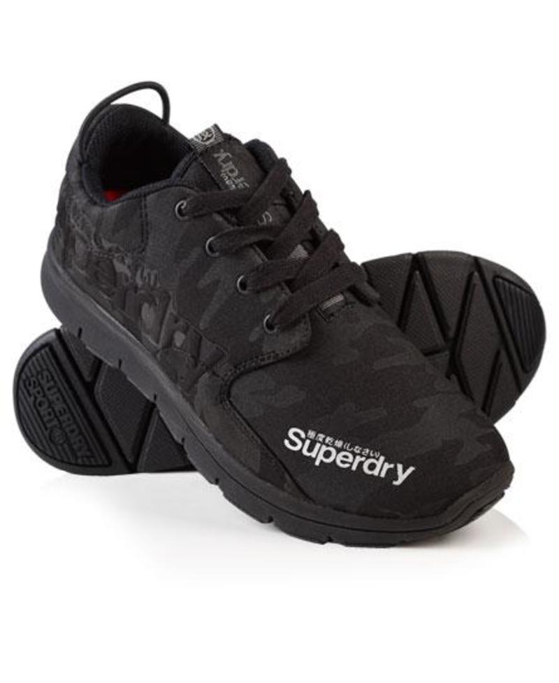 Superdry Footwear Scuba Sport Runner Sneakers Charcoal Camo