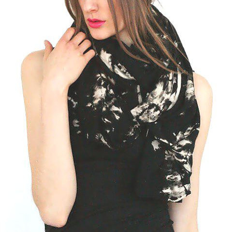 Vvagabond - Foulard Sierra Noir/Beige Vvagabond - Foulard Sierra Noir/Beige