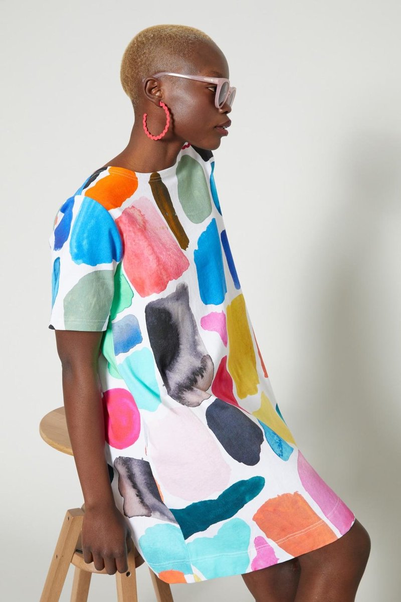 gorman jersey dress GormanJersey - Shapes Print comfortable oxfords