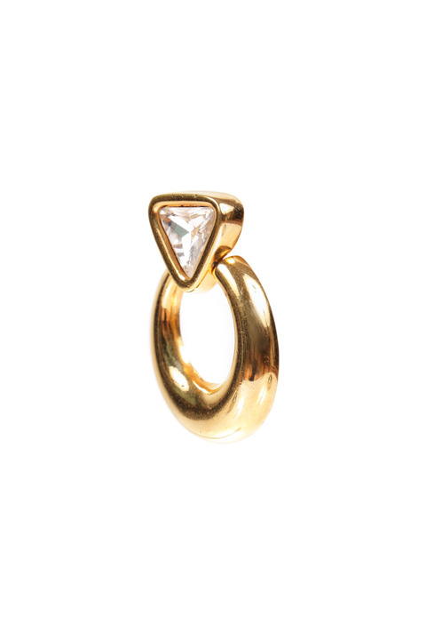 Mode Marteau Vintage Swarovski Hoop Earrings Mode Marteau Vintage Swarovski Hoop Earrings
