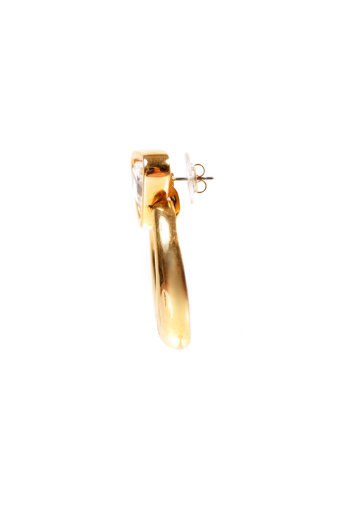 Mode Marteau Vintage Swarovski Hoop Earrings Mode Marteau Vintage Swarovski Hoop Earrings