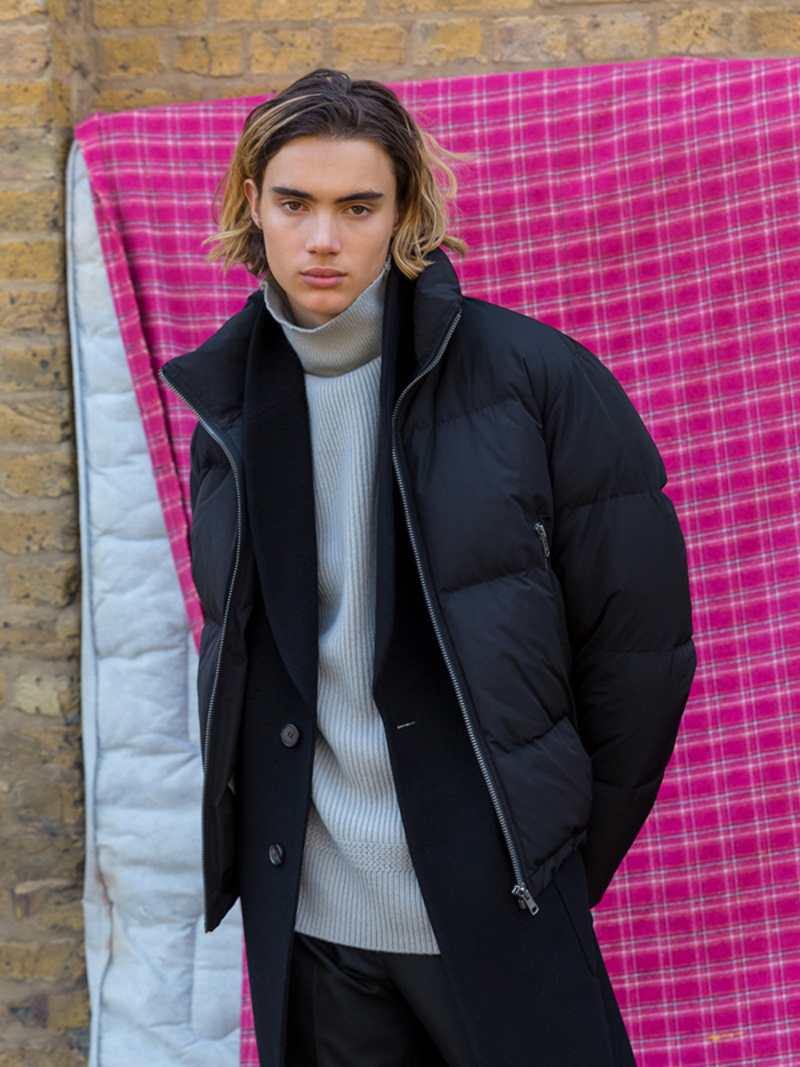 BELIER Goose Down Jacket Black Garmentory - Main Image