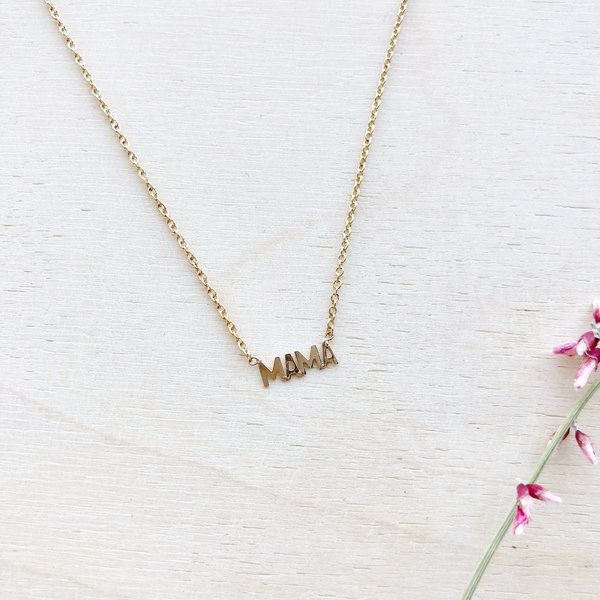 May Martin Fine MAMA Necklace - 14k Gold
