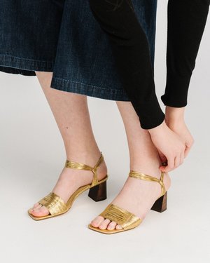 Mari Giudicelli Vitta Sandals - Gold Mari Giudicelli Vitta Sandals - Gold