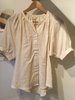 Les Petits Carreaux Filippine Blouse - Light Beige - Thumbnail 2