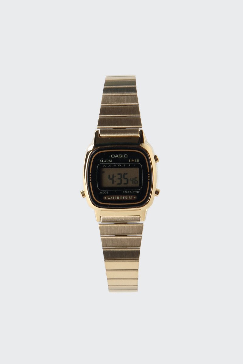 Casio Small Digital Watch (LA670WGA1D) gold/black Garmentory