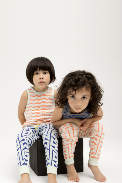 Micaela Greg Knitted Squiggle Pant - Tangerine Micaela Greg Knitted Squiggle Pant - Tangerine