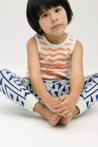 Micaela Greg Knitted Squiggle Pant - Ultramarine Micaela Greg Knitted Squiggle Pant - Ultramarine