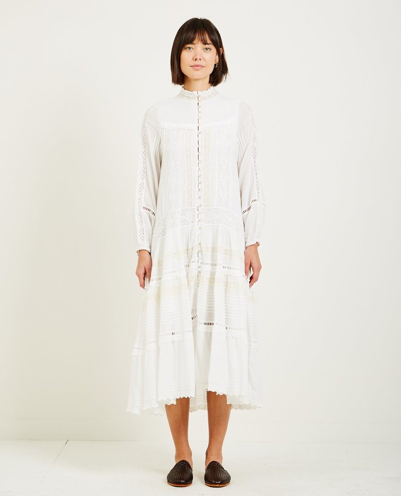 SPELL THE GYPSY HANGING ROCK GOWN WHITE