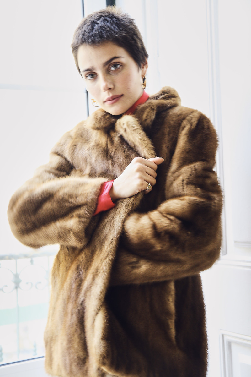 アメリヴィンテージ ECO MINK FUR COAT Vintage Mink Fur EMBA the American Mink Autumn Haze Natural