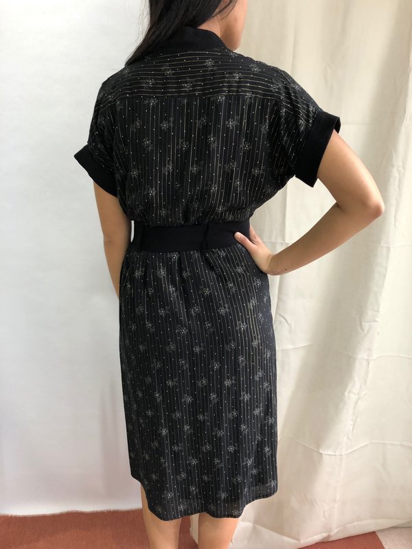 COKLUCH MEMOIR DRESS - GOLD/NOIR