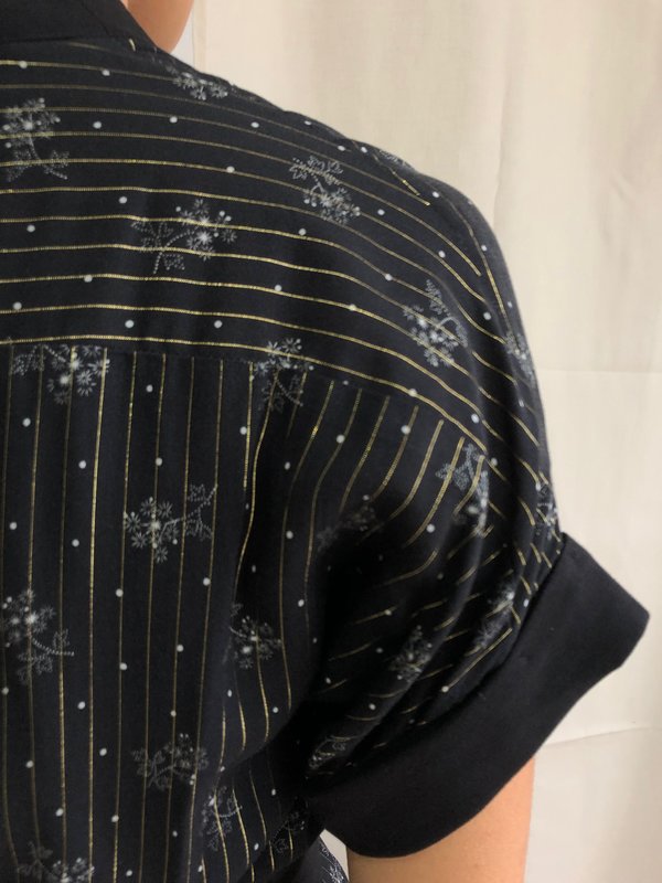 COKLUCH MEMOIR DRESS - GOLD/NOIR