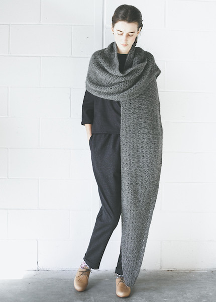 Bare Knitwear Haight Scarf in Charcoal Bare Knitwear Haight Scarf in Charcoal