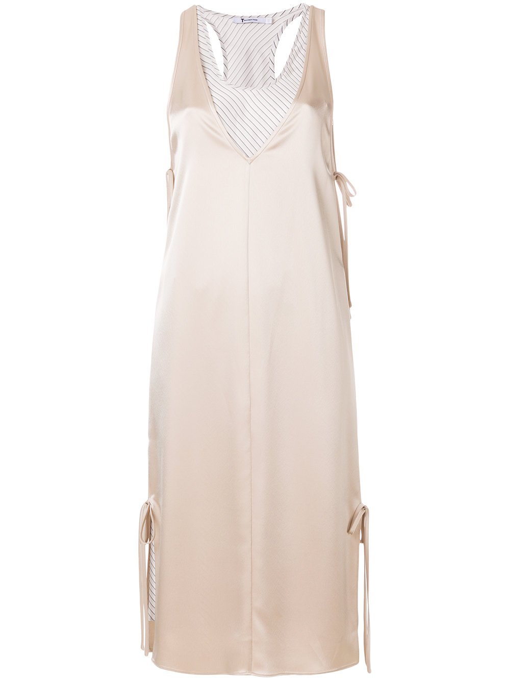 chinese dress ladies T by Alexander Wang // Blue & White Off Shoulder Layered Shirt Dress – VSP  Consignment main image 0