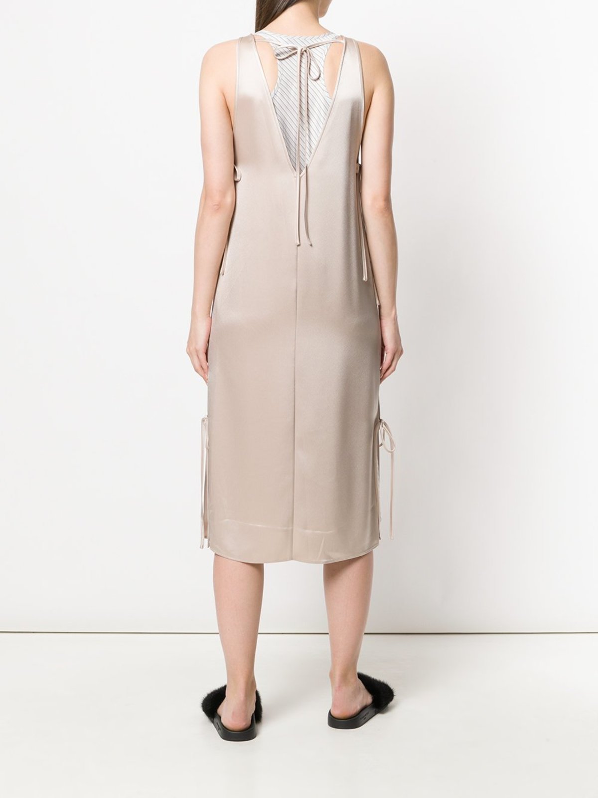 alexander wang t shirt slip dress Alexander Wang T Shirt Hybrid Slip Dress in Pink Floral