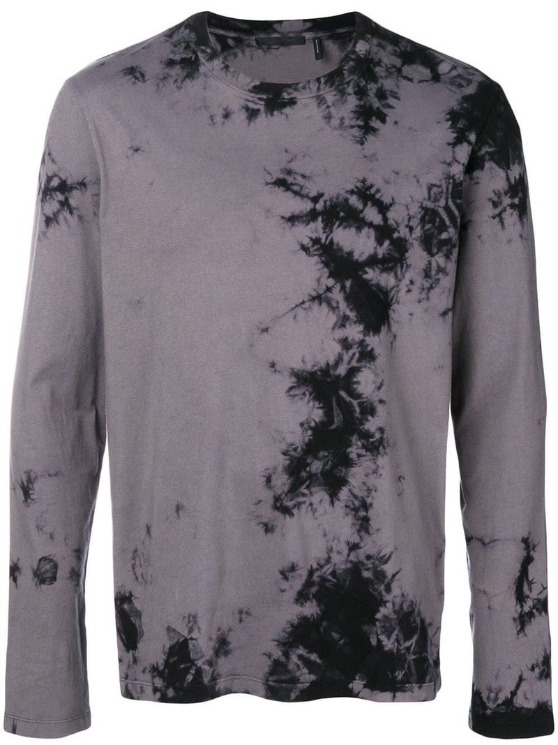 HELMUT LANG タイダイ柄 ロングスリーブTシャツ Men's Helmut Lang Tie-Dye Dark Back Logo Long Sleeve T-Shirt
