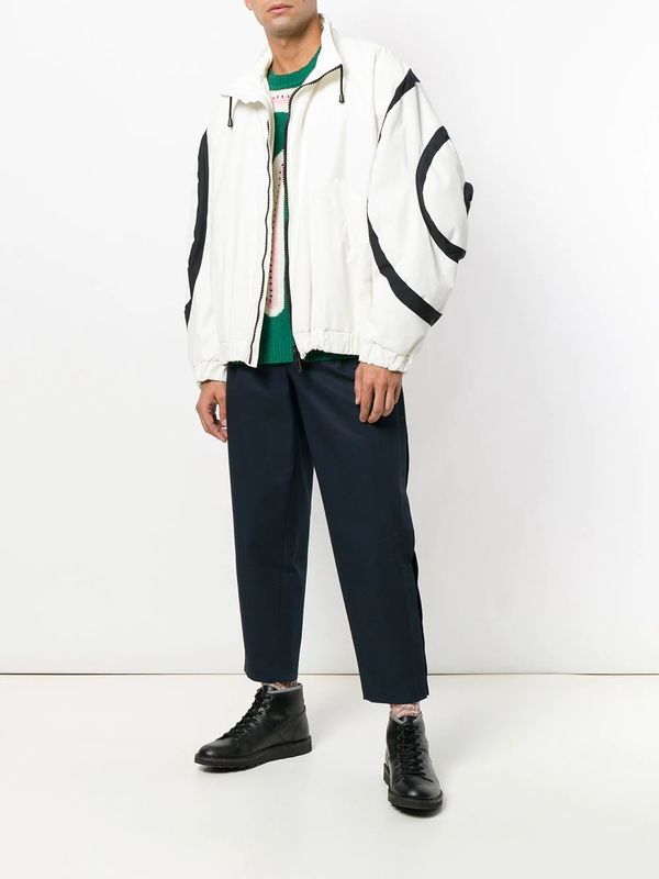 Henrik Vibskov Diagram Bomber - Black/White | Garmentory