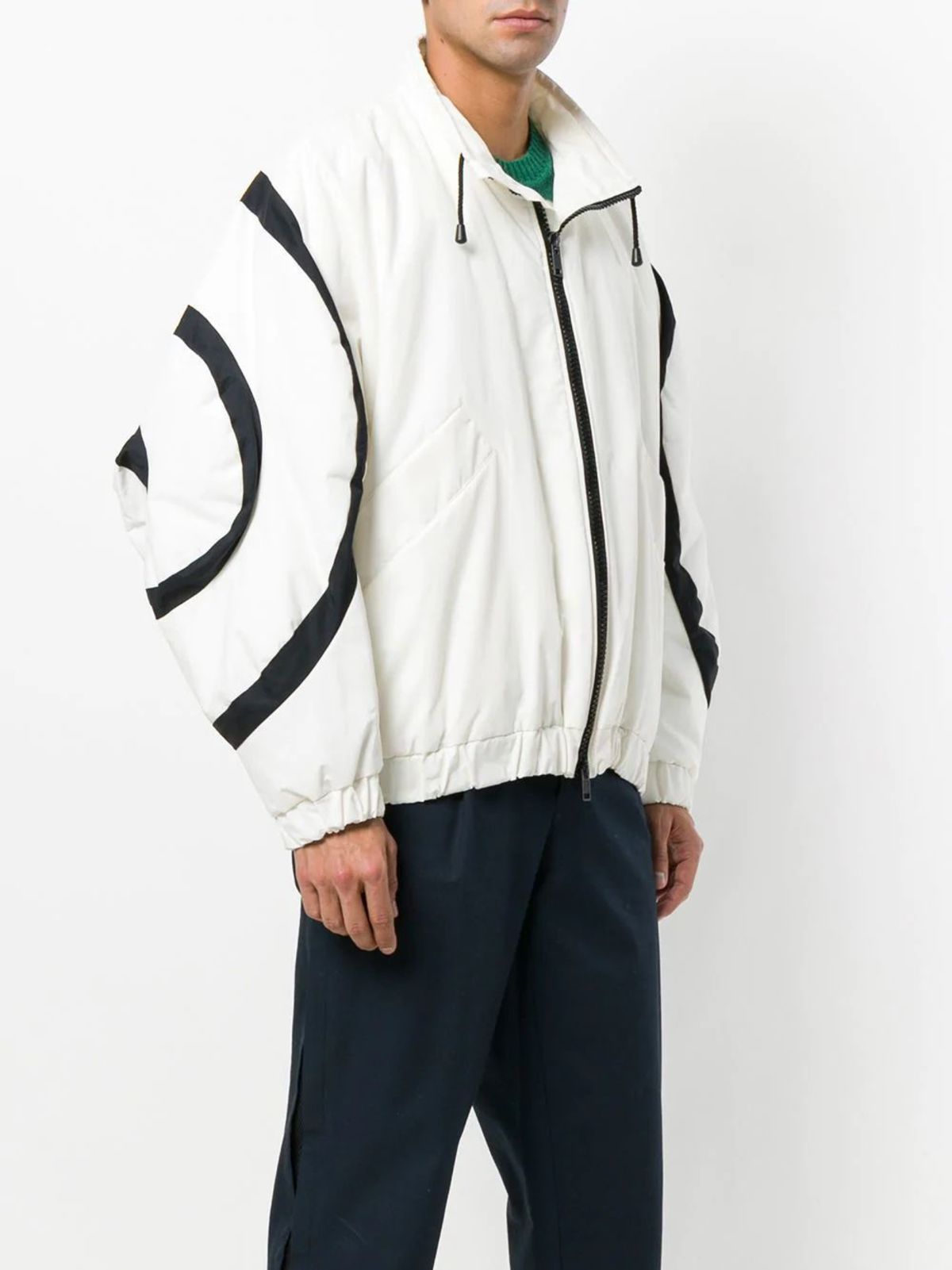 Henrik Vibskov Diagram Bomber - Black/White | Garmentory