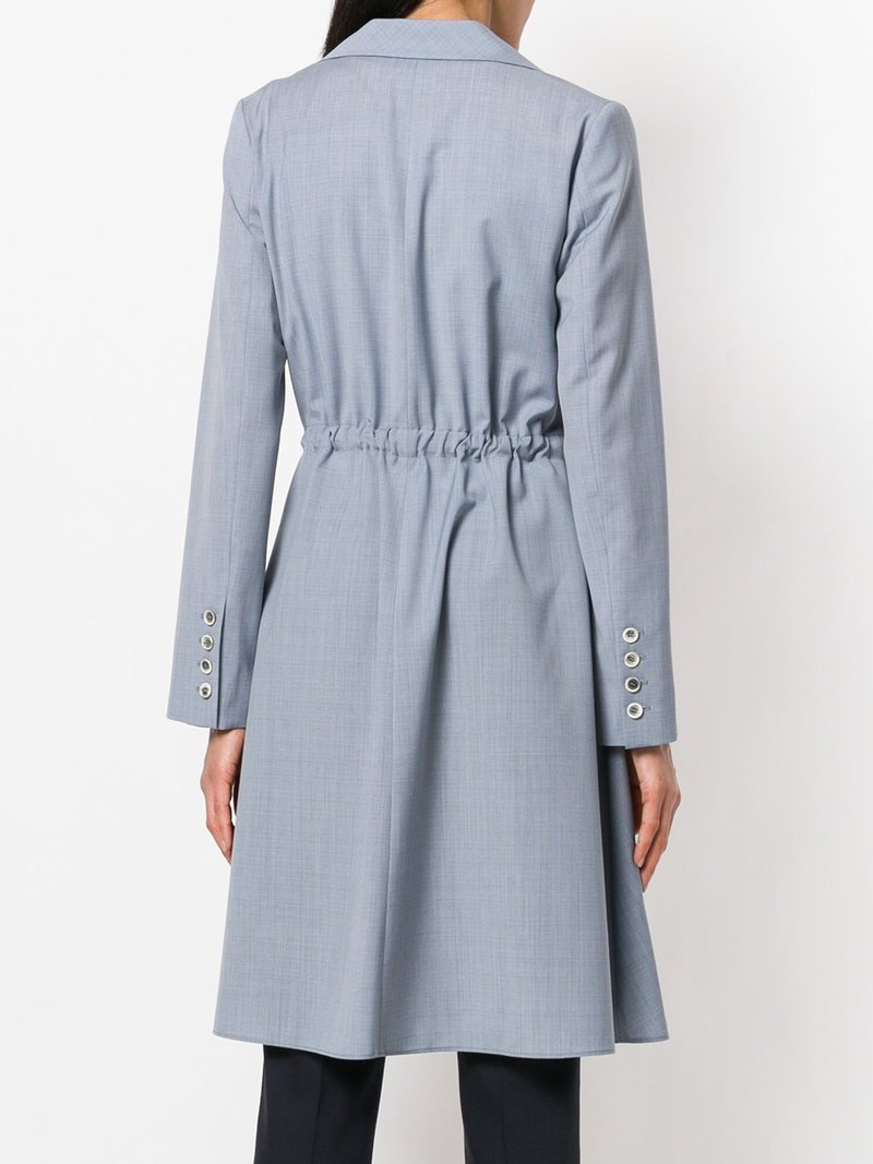 Jil Sander Navy Trench Coat - Blue | Garmentory