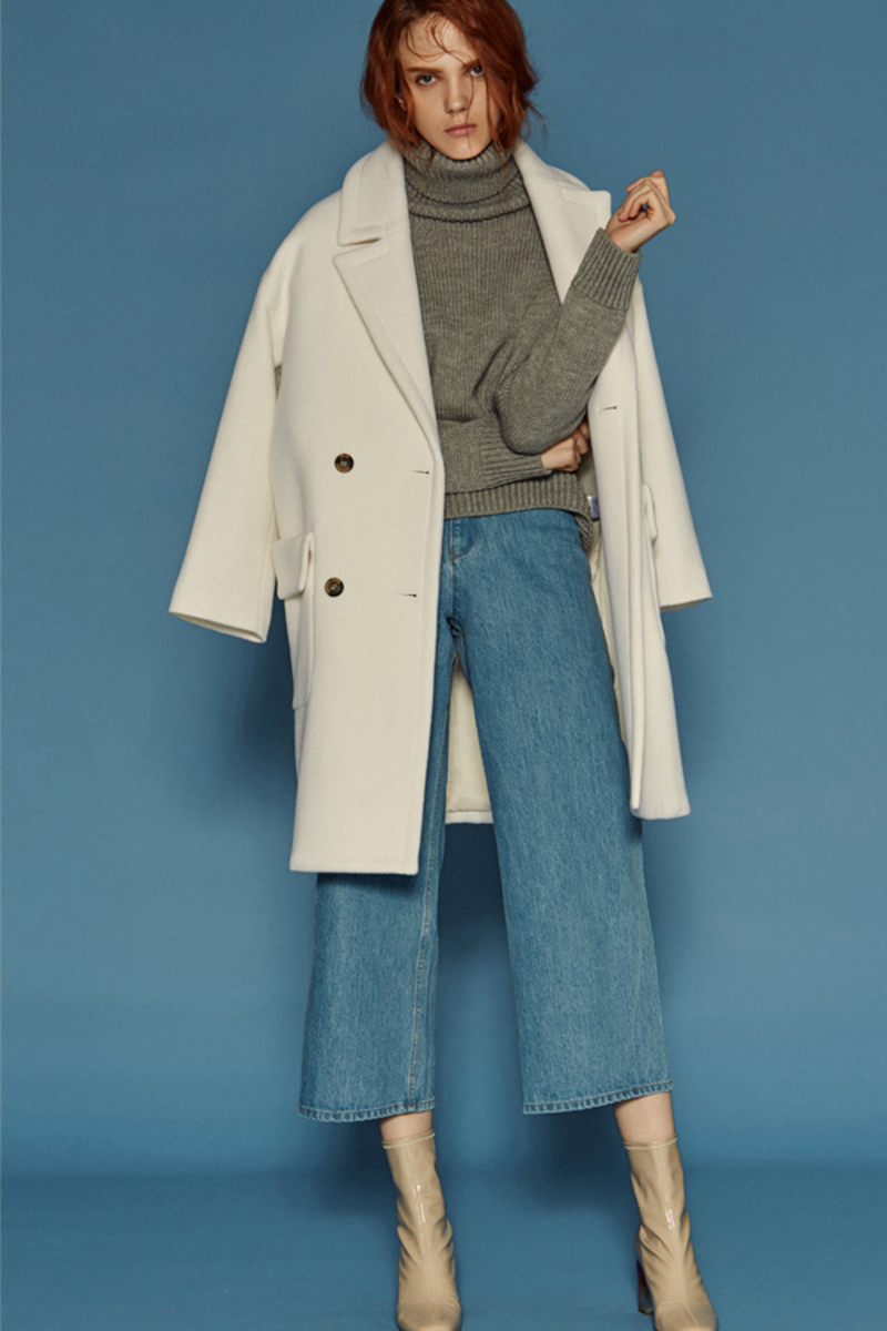 ジャケット・アウター Andersson Bell OVERSIZED W BREASTED COAT ANDERSSON BELL Alice Oversized Double Breasted Coat- White