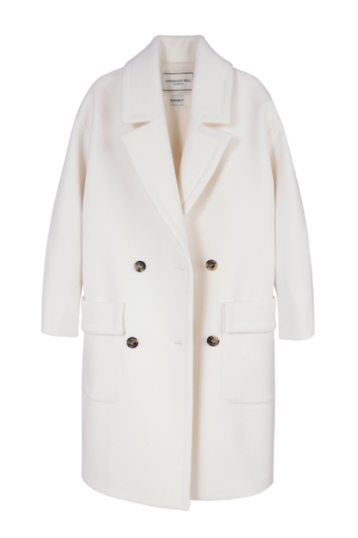 ジャケット・アウター Andersson Bell OVERSIZED W BREASTED COAT ANDERSSON BELL Alice Oversized Double Breasted Coat- White