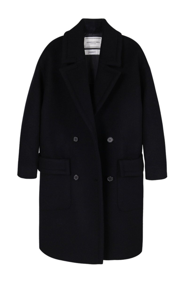 ジャケット・アウター Andersson Bell OVERSIZED W BREASTED COAT COMBINED DENIM JACKET X ANDERSSON BELL - Mid-blue | ZARA