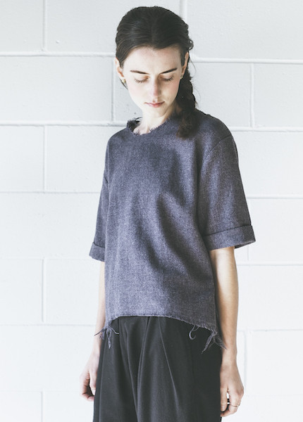 Black Crane Wide Top | Purple Black Crane Wide Top | Purple