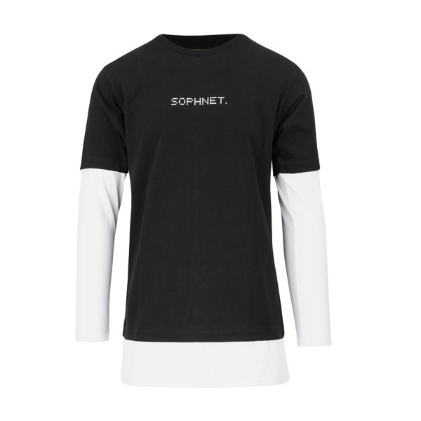 SOPHNET. Fake Layered Long Sleeve T-Shirt - Black | Garmentory