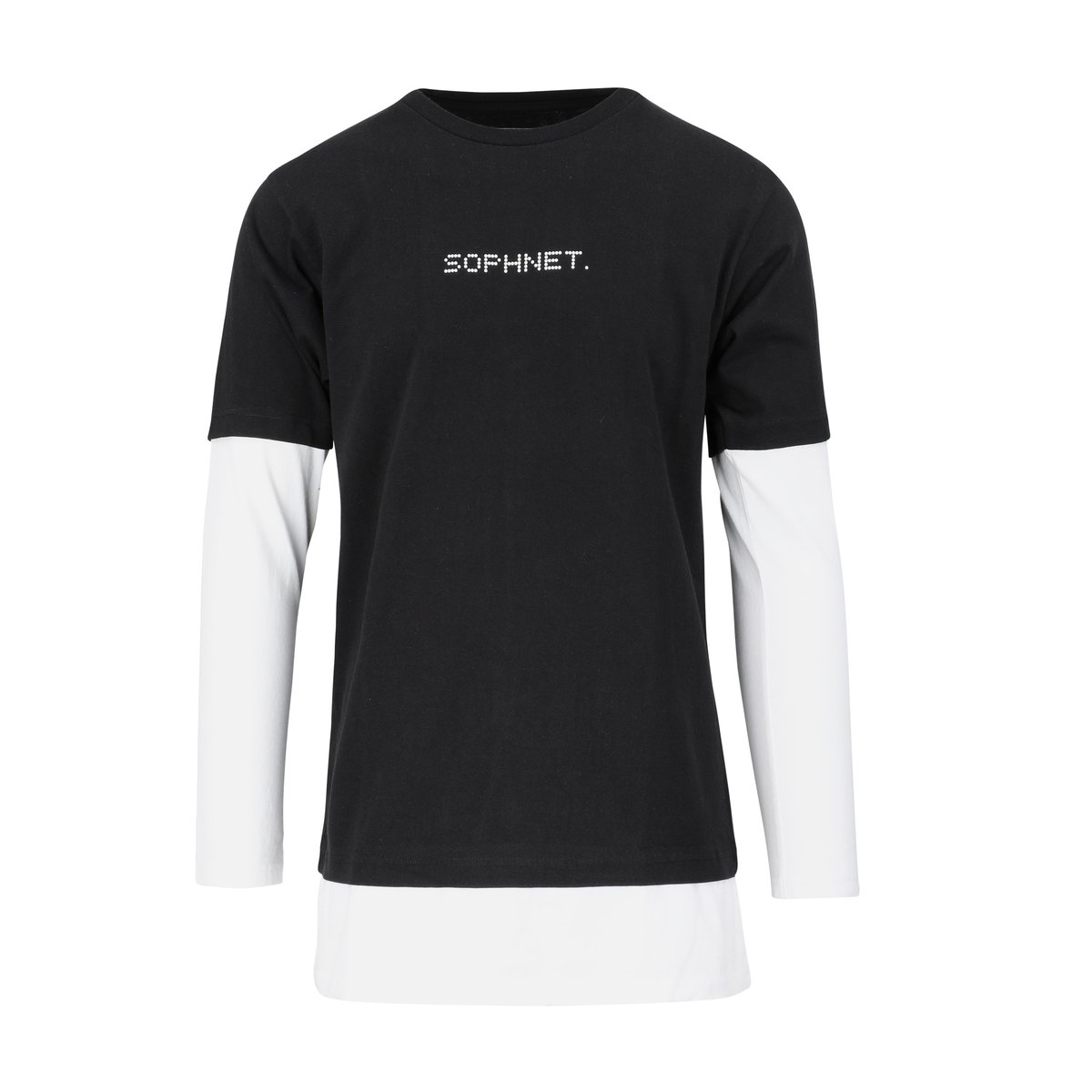 SOPHNET. Fake Layered Long Sleeve T-Shirt - Black | Garmentory