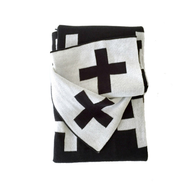 modern burlap blanket