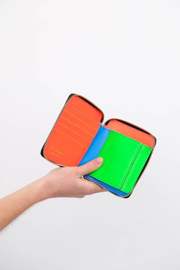 comme des garcons wallet blue