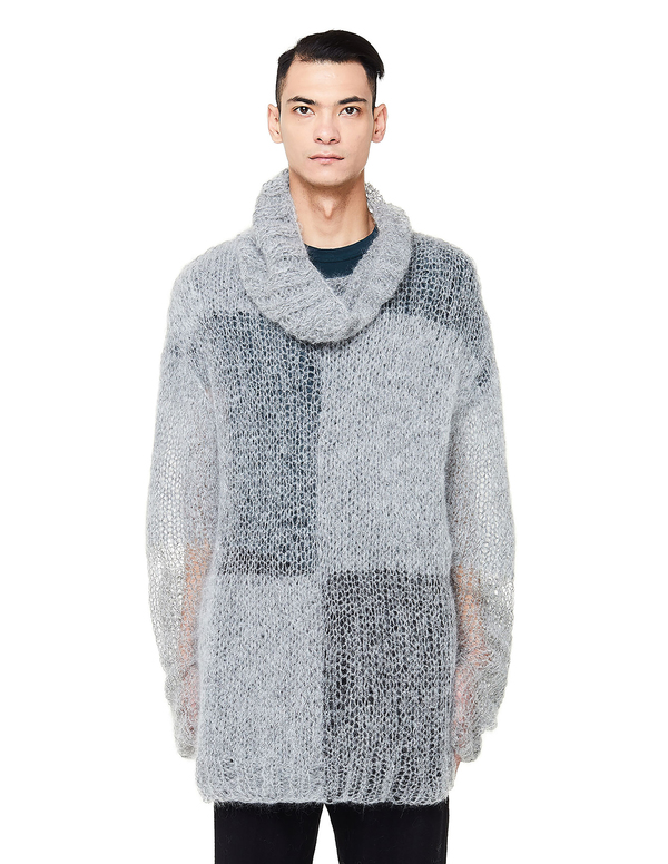 ANN DEMEULEMEESTER モヘアニット 36サイズ Ann Demeulemeester Mohair Sweater - Light Grey | Garmentory