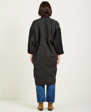 WMV VISVIM KIMONO COAT - CHARCOAL BLACK | Garmentory