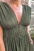 Sabina Musayev Tyler Dress - Olive - Thumbnail 3