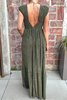 Sabina Musayev Tyler Dress - Olive - Thumbnail 4