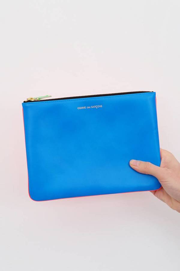 comme des garcons large zip pouch