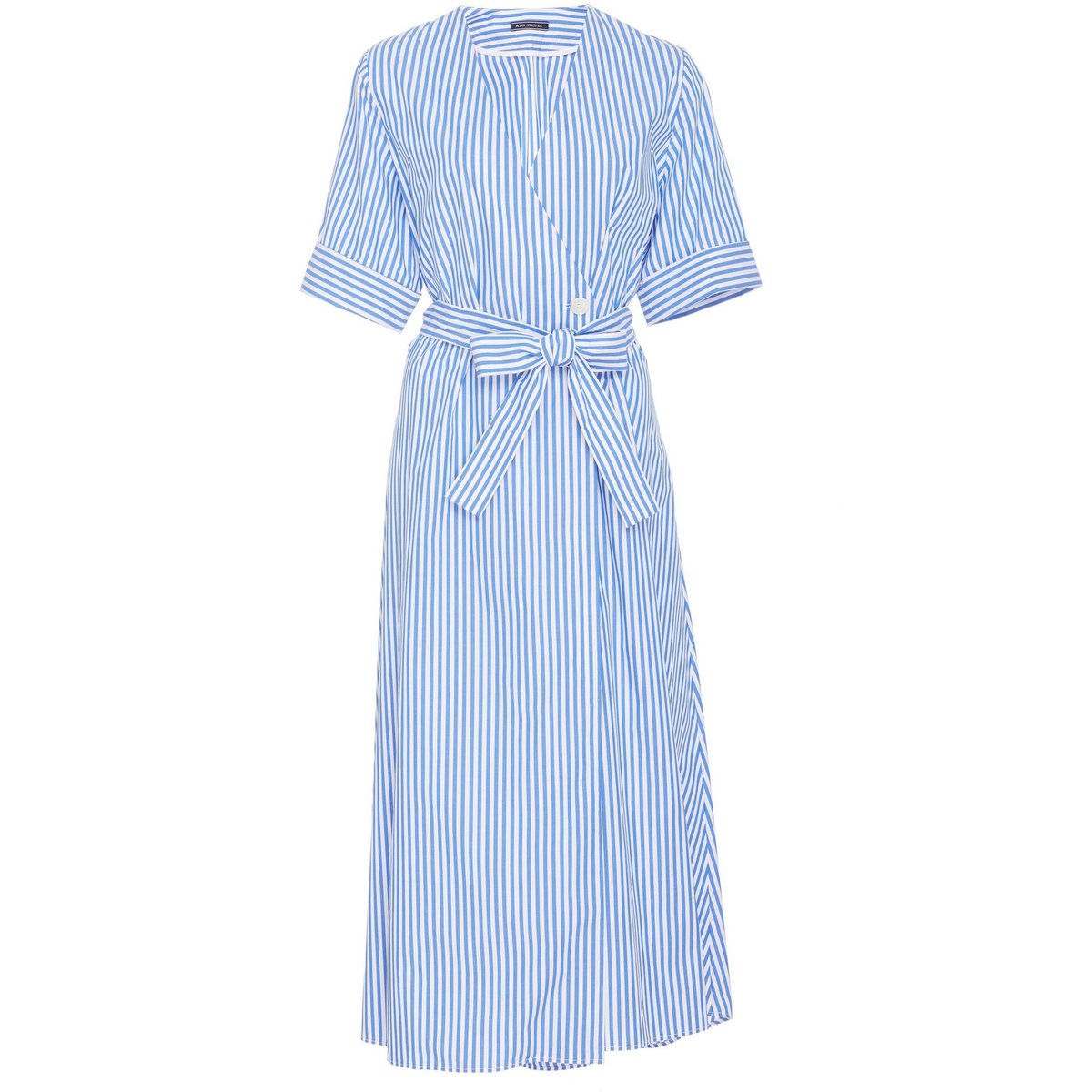 MDS Stripes Wrap Dress - Cobalt Stripe | Garmentory