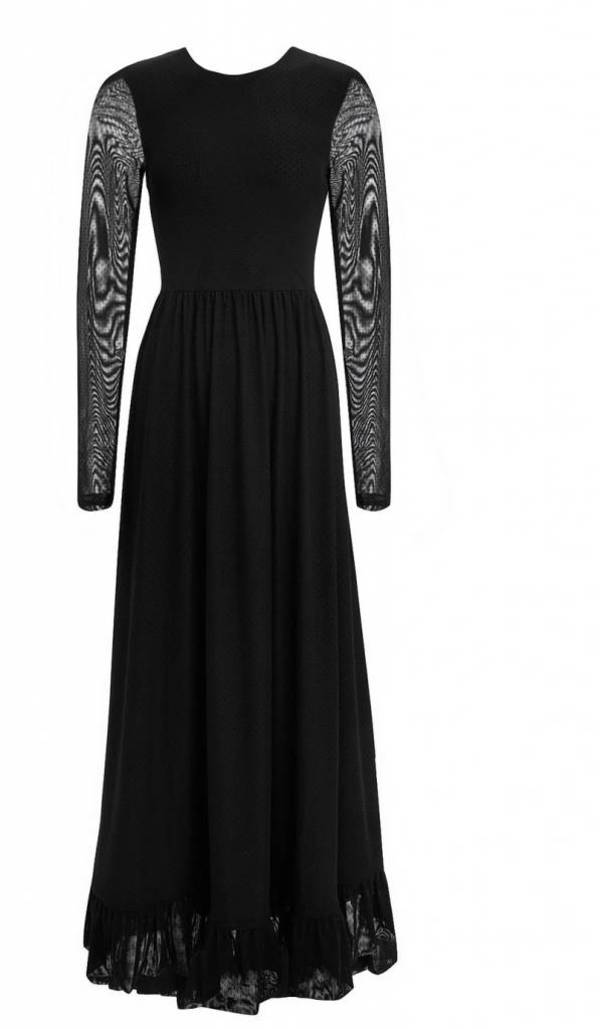 chinese dress ladies Off-Shoulder Ruffle Lace Maxi Dress in Soft Pink - M