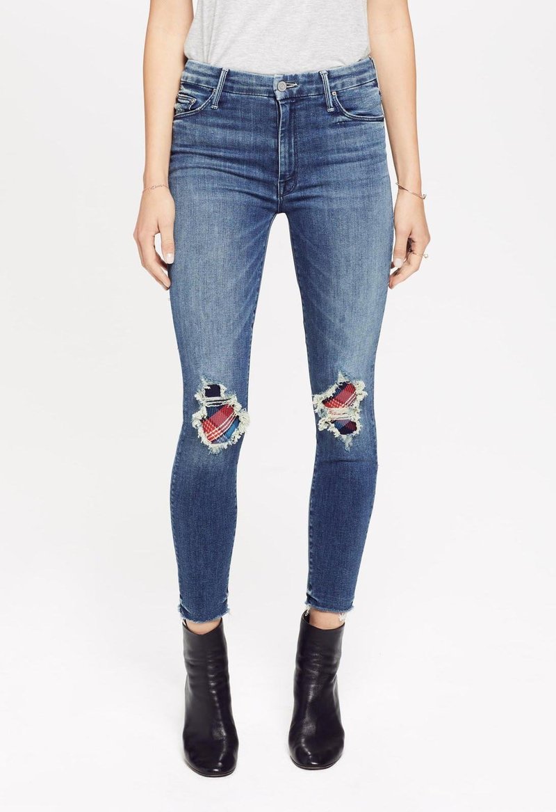 Mother Denim High Waisted Looker Ankle Fray Jeans - Just Like The 