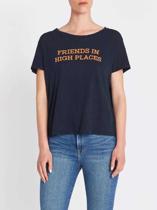Mother Denim The Sinful Tee - Navy Mother Denim The Sinful Tee - Navy