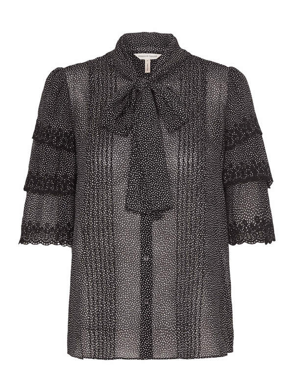 rebecca taylor silk ruffle top