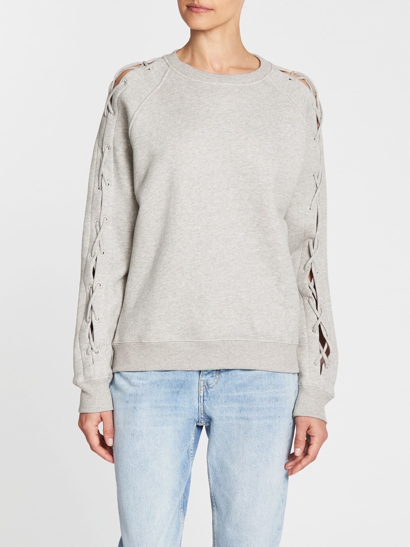 IRO Nakina Sweat Top - Light Grey | Garmentory