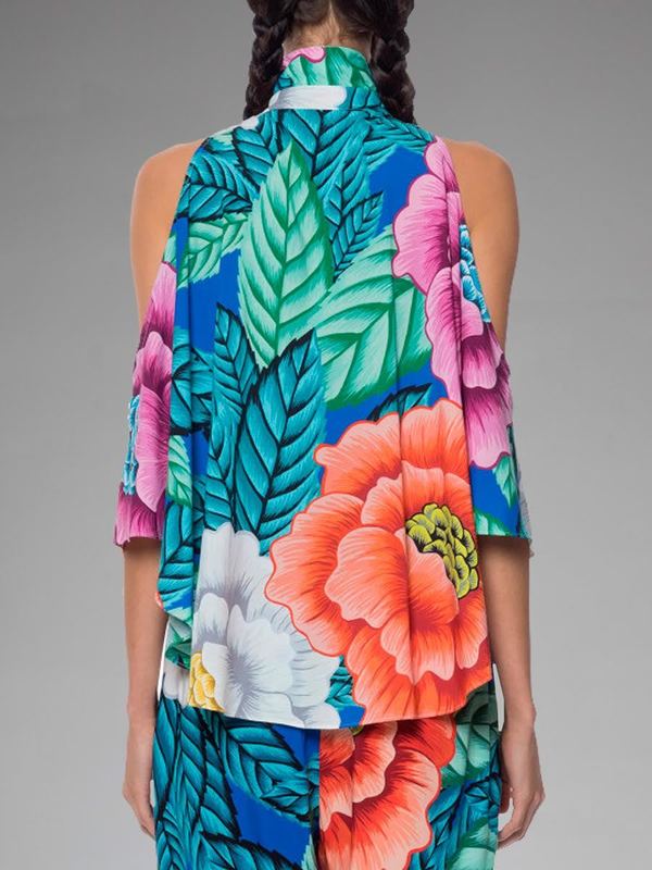 Mara Hoffman Open Shoulder Top - Floral Mara Hoffman Open Shoulder Top - Floral