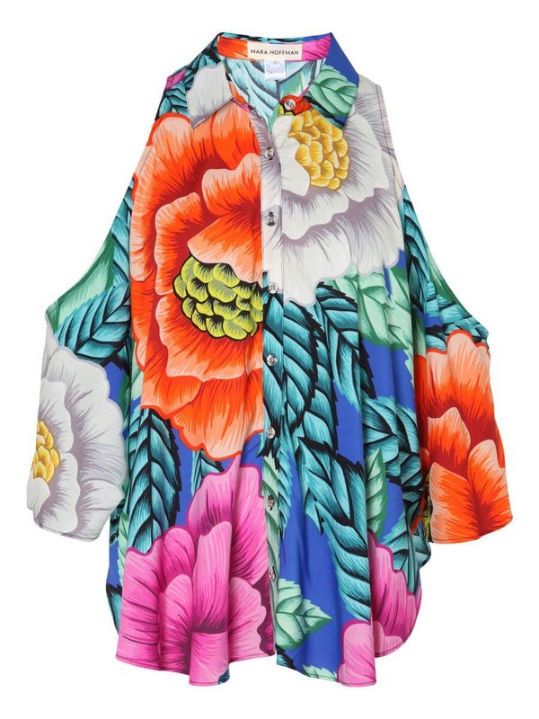 Mara Hoffman Open Shoulder Top - Floral Mara Hoffman Open Shoulder Top - Floral