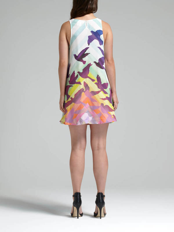 Mara Hoffman Prismatic Swing Dress - Rainbow Prism Print Mara Hoffman Prismatic Swing Dress - Rainbow Prism Print