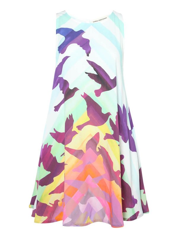 Mara Hoffman Prismatic Swing Dress - Rainbow Prism Print Mara Hoffman Prismatic Swing Dress - Rainbow Prism Print