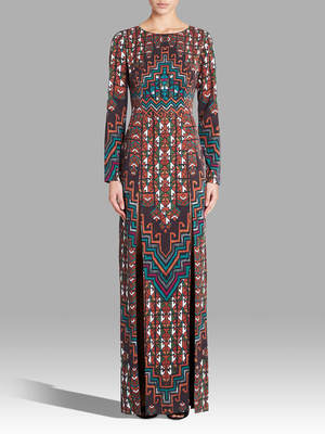 Mara Hoffman Rug Tencel Maxi Dress - Orange Multi | Garmentory